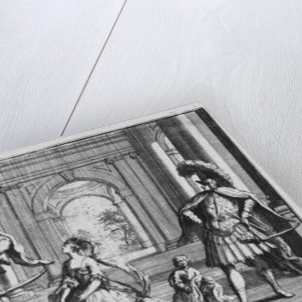 Farinelli, Cuzzoni and Senesino in Handel's 'Flavio', c.1728 by William Hogarth