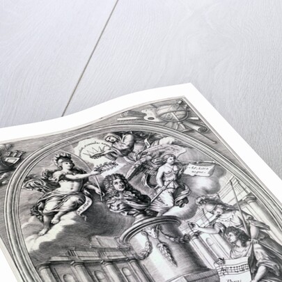 Dedicatory engraving to Gottfried Finger, 1688 by Simon II Gribelin