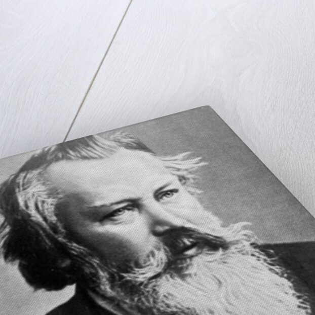 Johannes Brahms, 1879 by Austrian Photographer