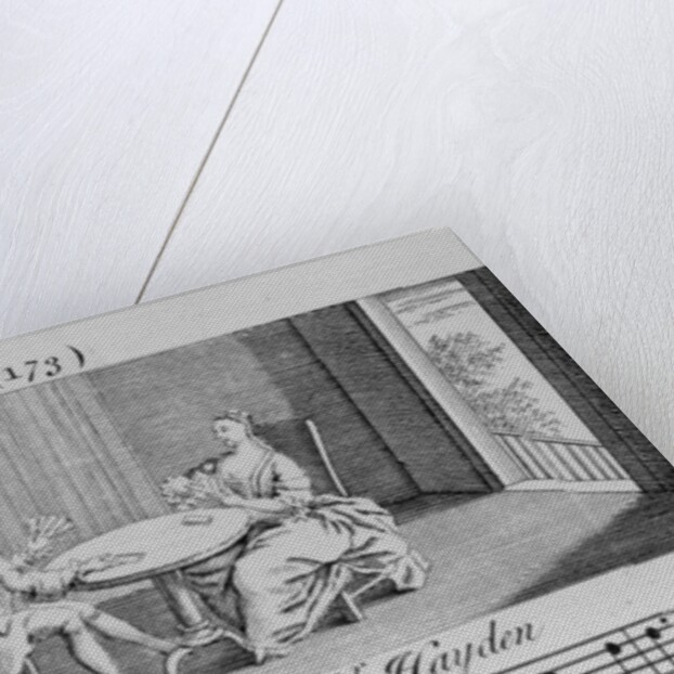 Illustration to Sheet Music by Joseph Haydn by English School