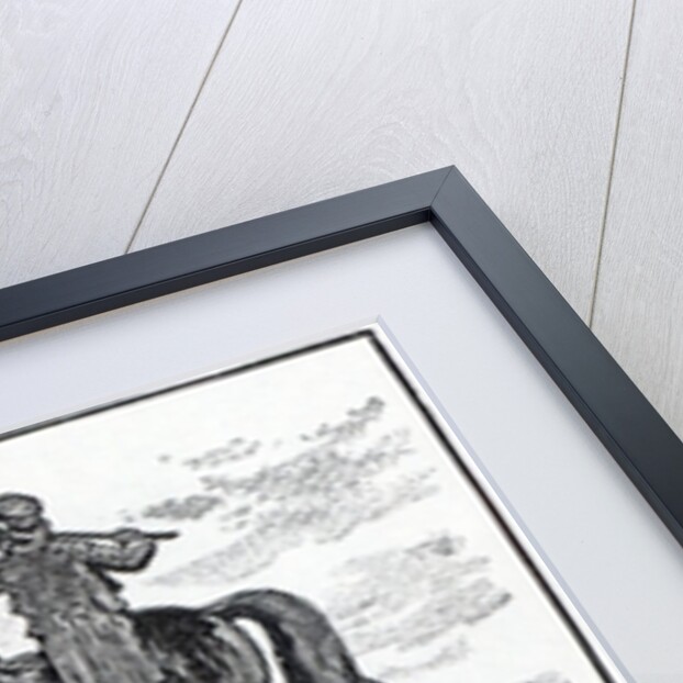 William III statue being painted black, Dublin, 1821 by English School