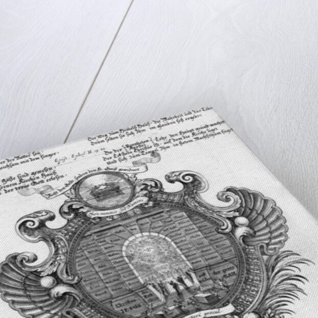 Pictorial representation of Saint Paul's Epistle to the Ephesians 2. 19-22 by German School