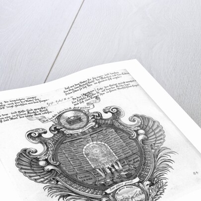 Pictorial representation of Saint Paul's Epistle to the Ephesians 2. 19-22 by German School