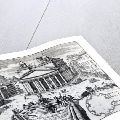 Piazza della Rotonda with a view of the Pantheon by Domenico de' Rossi