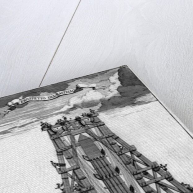 Erecting the Ancient Egyptian Obelisk in St. Peter's Square by Carlo (after) Fontana