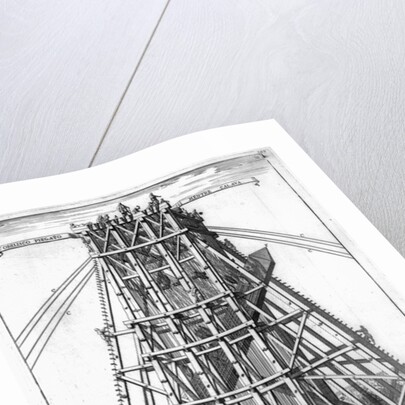 Erecting the Ancient Egyptian Obelisk in St. Peter's Square, Rome by Carlo (after) Fontana