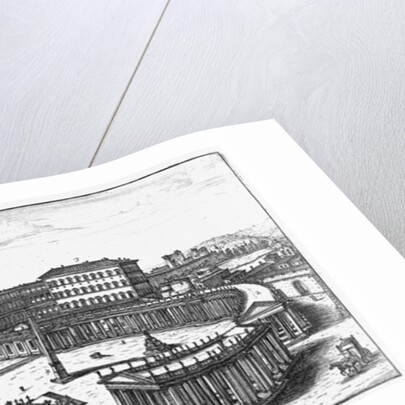 Bernini's original plan for St. Peter's Square, Rome by Giovanni Battista Falda