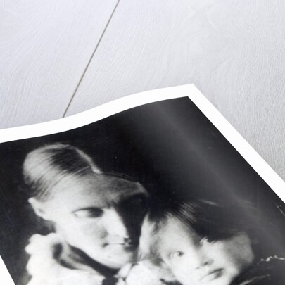 Virginia Woolf, with her mother Julia, 1884 by English Photographer