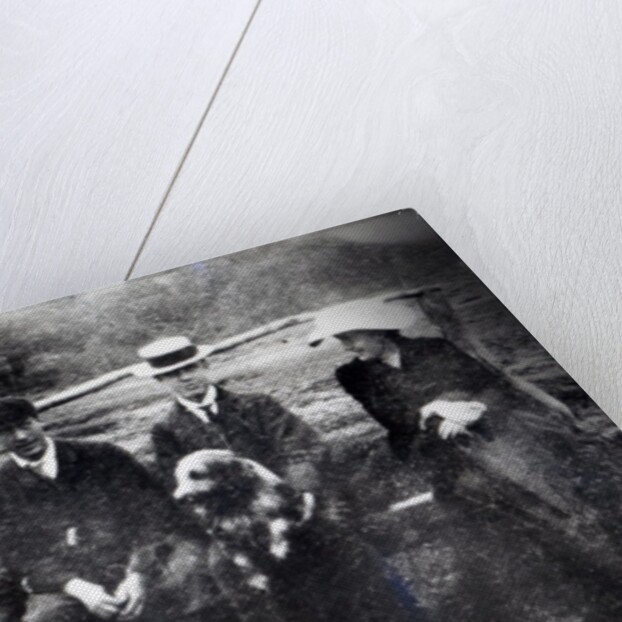 James and Lytton Strachey with Thoby, Adrian and Virginia Stephen in Fritham, Hampshire, 1901 by English Photographer