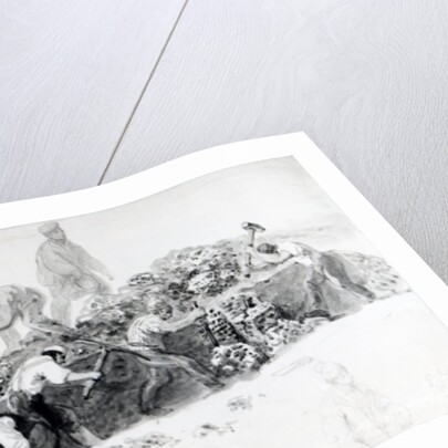 Digging a hole for the foundations of the Royal College of Surgeons, 1834 by George the Elder Scharf