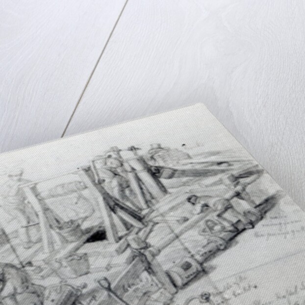 Digging a well in Lower Bedford Place, London, 1845 by George the Elder Scharf