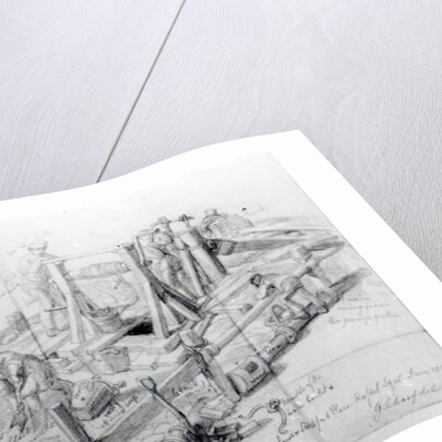 Digging a well in Lower Bedford Place, London, 1845 by George the Elder Scharf