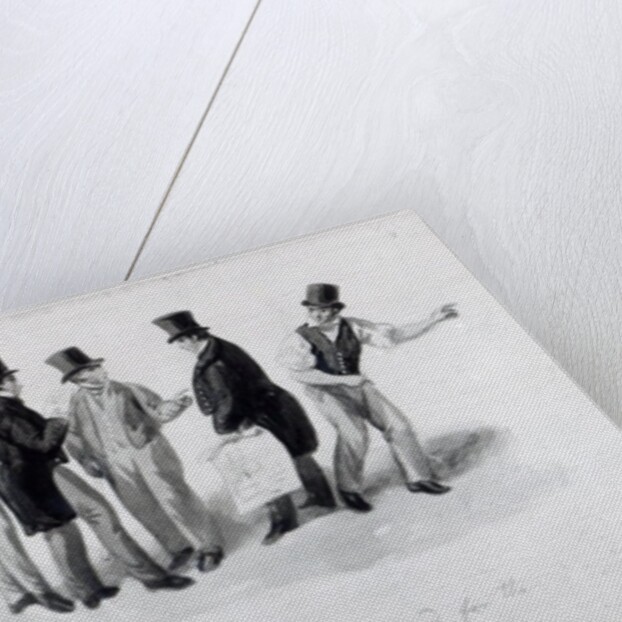 Builders, surveyors and architects at the building of the Royal College of Surgeons, 1834 by George the Elder Scharf