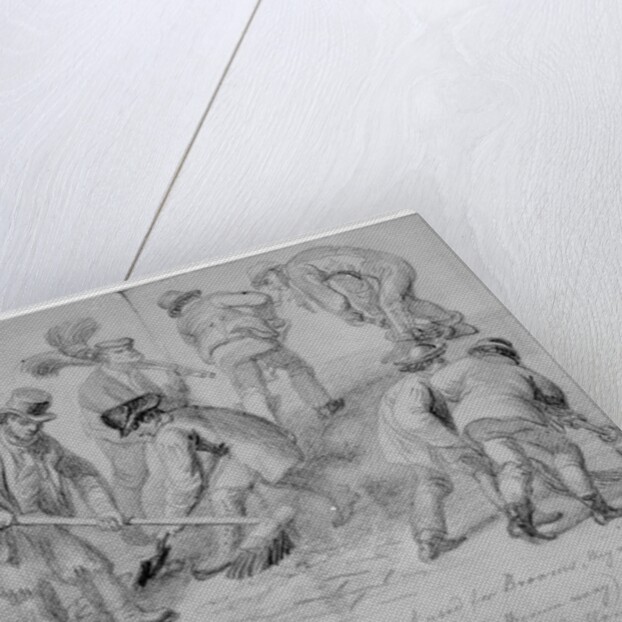 The introduction of split cane brooms for London street sweepers, 1840 by George the Elder Scharf