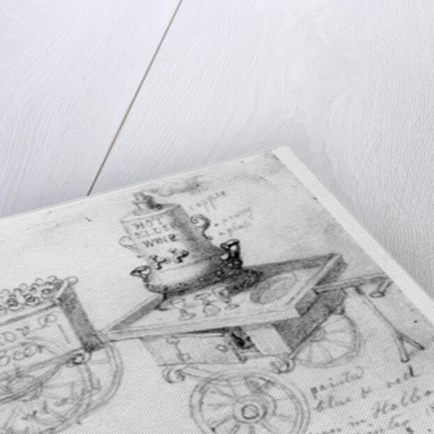 Gingerbeer and Hot Elder Wine stalls in Holborn, 1842 by George the Elder Scharf