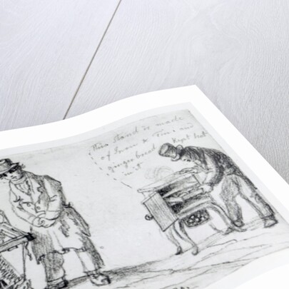 Biscuit and Gingerbread stalls at Charing Cross, 1820-30 by George the Elder Scharf