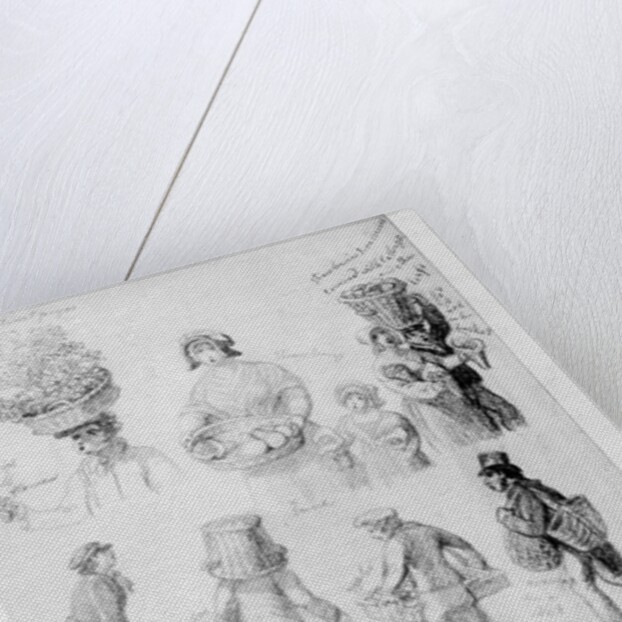 London Street Vendors: The Cries of London, 1843 by George the Elder Scharf