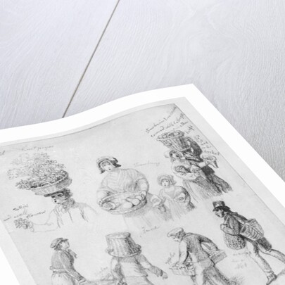 London Street Vendors: The Cries of London, 1843 by George the Elder Scharf