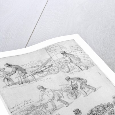 Street Traders, London, 1842 by George the Elder Scharf