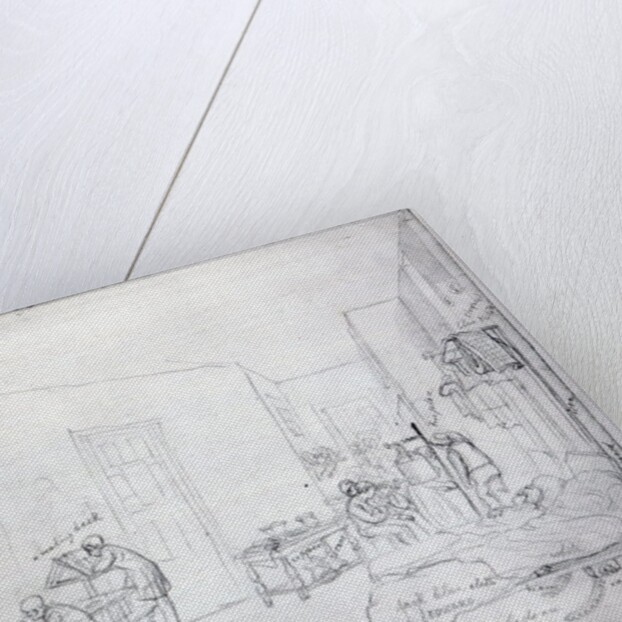 Edward's Ward, St. Thomas's Hospital, London, 1843 by George the Elder Scharf