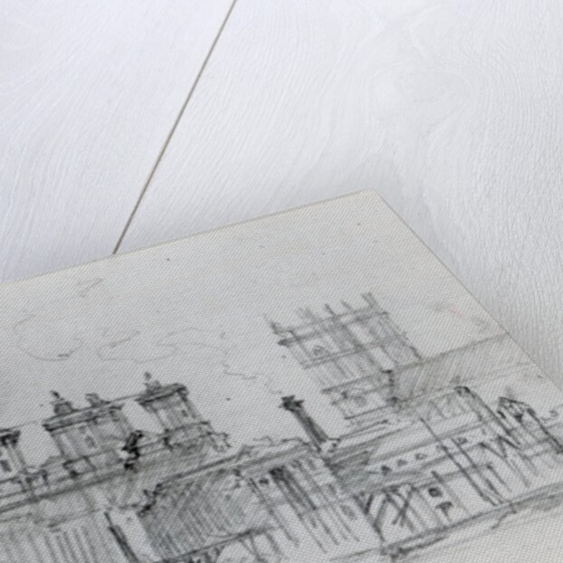 Sketch of Westminster, 1860 by George the Elder Scharf