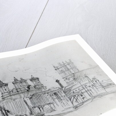Sketch of Westminster, 1860 by George the Elder Scharf