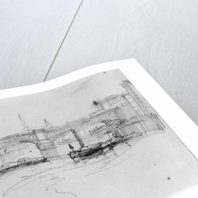 Sketch of London Bridge, 1860 by George the Elder Scharf