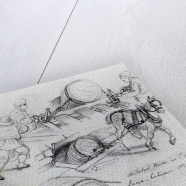 Draymen and Horse, c.1820-30 by George the Elder Scharf