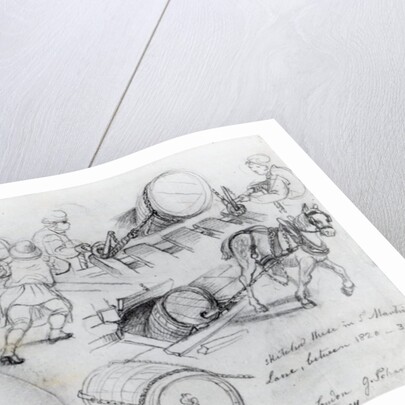 Draymen and Horse, c.1820-30 by George the Elder Scharf