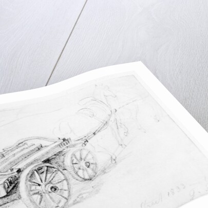 Brewer's Dray in Francis Street, 1833 by George the Elder Scharf