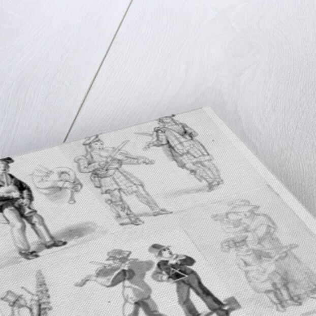 London Street Musicians by George the Elder Scharf