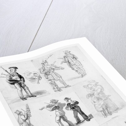 London Street Musicians by George the Elder Scharf