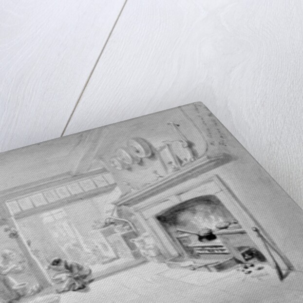 The Kitchen of Mr. Sander's Coffee and Eating House, Newgate Street, 1828 by George the Elder Scharf