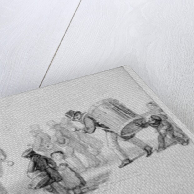 London Street Band, 1839 by George the Elder Scharf