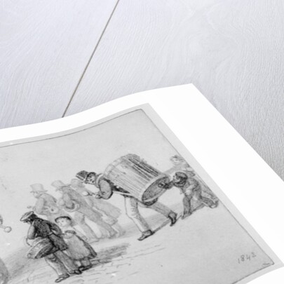 London Street Band, 1839 by George the Elder Scharf