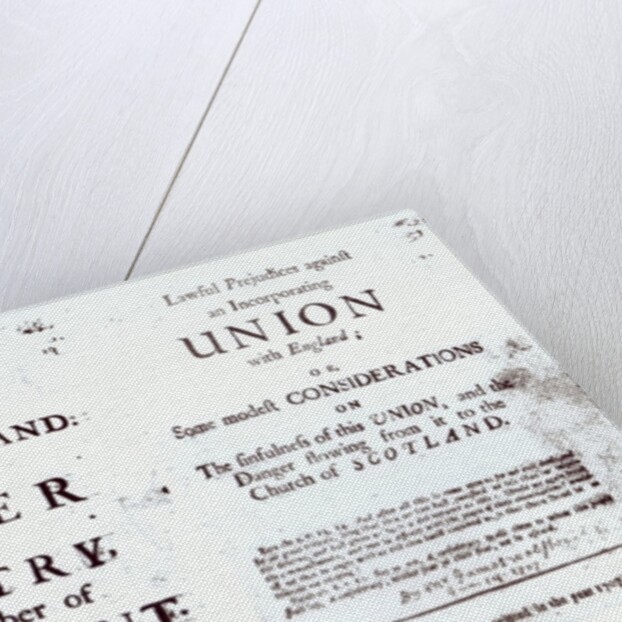 Pamphlets showing both sides of the Anglo-Scottish union debate, 1707 by English School