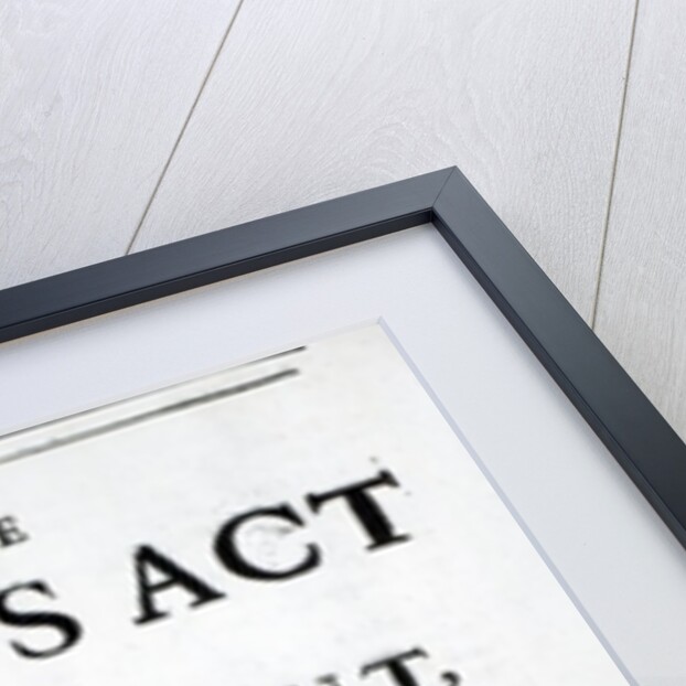 Pamphlet announcing 'The Scots Act of Parliament, settling the Succession on Her Majesty Queen Anne' April 11th 1689 by English School