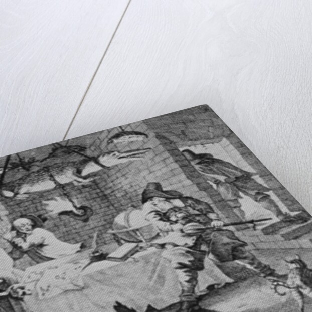 Hudibras beats Sidrophel and his man Whachum by William Hogarth