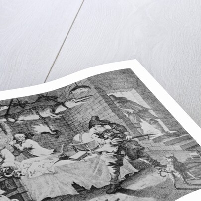 Hudibras beats Sidrophel and his man Whachum by William Hogarth