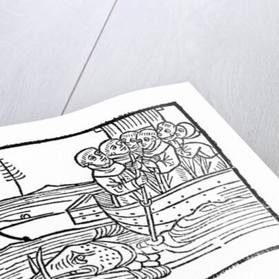 Illustration from 'The Voyage of St. Brendan' by German School