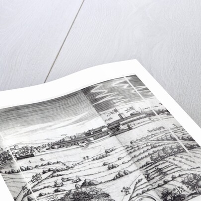 A Section of a Map of Milan, 1640 by Giovanni Battista Bonacina