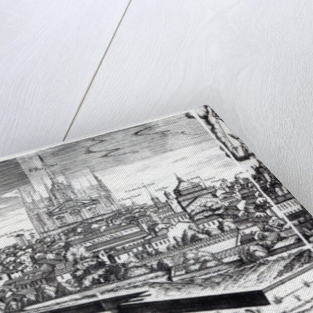 A Section of a Map of Milan, 1640 by Giovanni Battista Bonacina