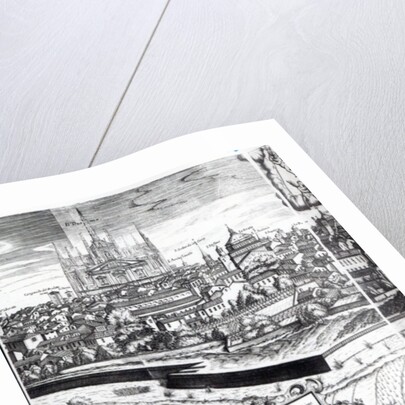 A Section of a Map of Milan, 1640 by Giovanni Battista Bonacina