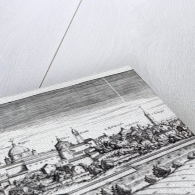 A Section of a Map of Milan, 1640 by Giovanni Battista Bonacina