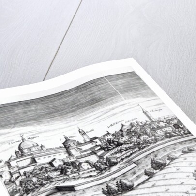 A Section of a Map of Milan, 1640 by Giovanni Battista Bonacina