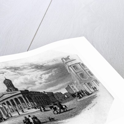 The Royal Exchange, Glasgow, engraved by William Home Lizars by James (after) Stewart
