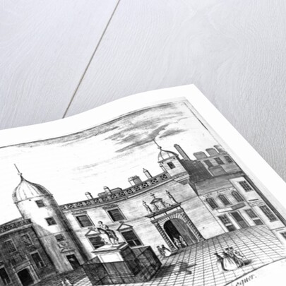 A Perspective View of the Parliament House and Exchequer, Edinburgh, engraved by A. Bell by John (after) Elphinstone