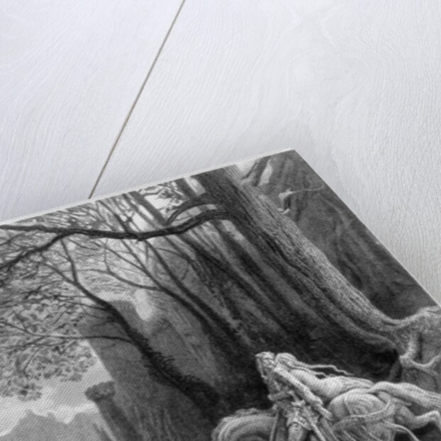 Geraint and Enid Ride Away by Gustave Dore