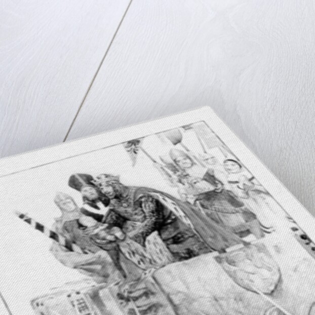 Edward I declaring his son Prince of Wales by English School