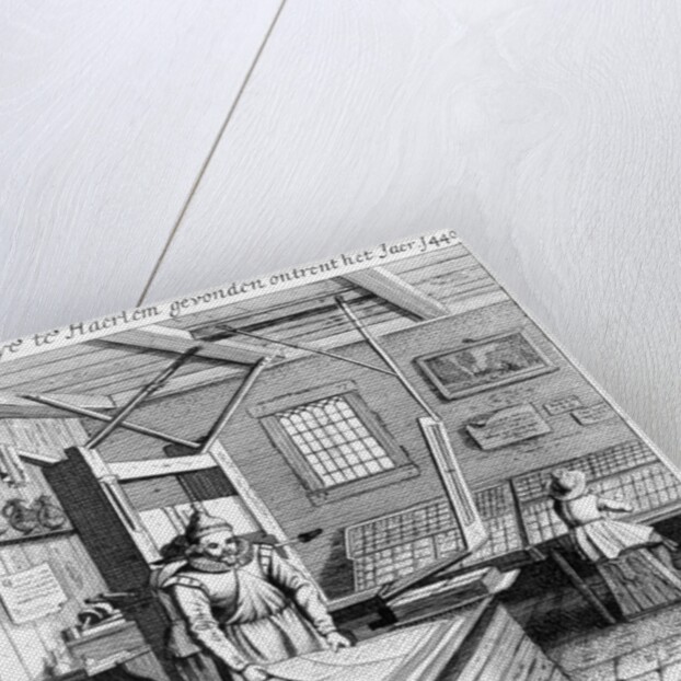 The Bindery of Laurens Janszoon Koster by Pieter Jansz (after) Saenredam